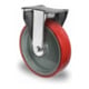 Set CASCOO Lenkrolle mit Totalfeststeller ø 80 mm Serie N2U6 Rollenlager + Bockrolle ø 80 mm Serie N2U6 Rollenlager-3