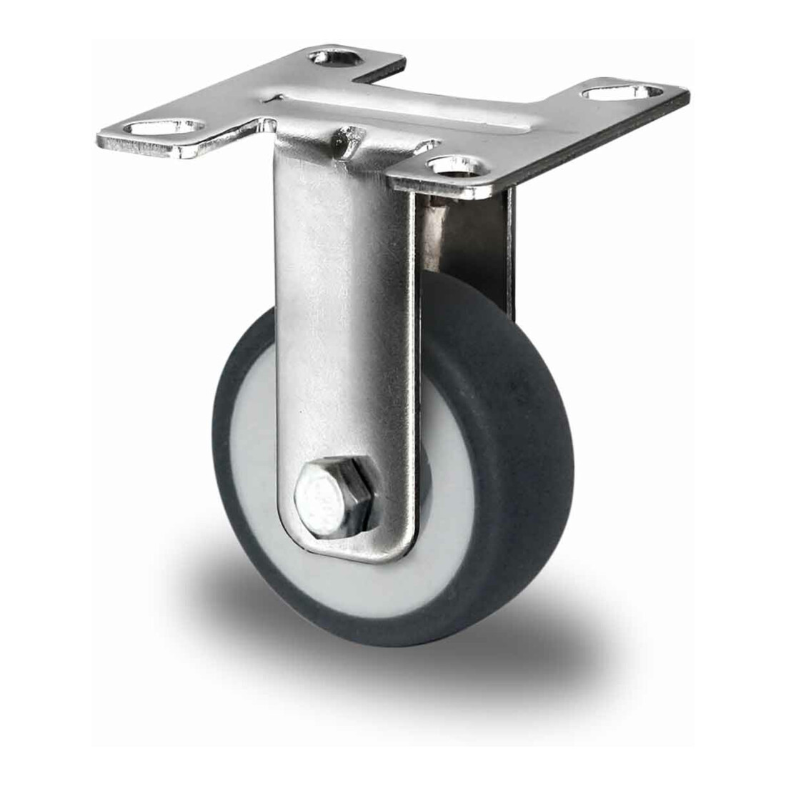 CASCOO Bockrolle Serie P2T2 Gleitlager Edelstahl