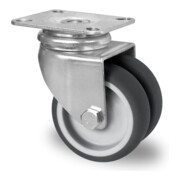 CASCOO Doppel-Lenkrolle Serie P2T2 Gleitlager