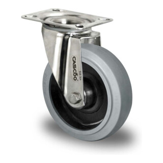 CASCOO Lenkrolle Serie R4E2 Rollenlager Edelstahl