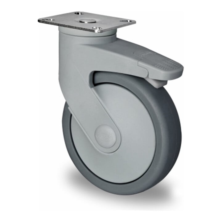 CASCOO Lenkrolle mit Richtungsfeststeller ø 100 mm Serie CARA Kugellager