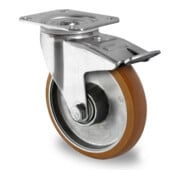 CASCOO Lenkrolle mit Totalfeststeller ø 100 mm Serie AAB5 Doppelkugellager