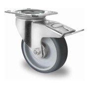 CASCOO Lenkrolle mit Totalfeststeller ø 100 mm Serie P2W2 Rollenlager