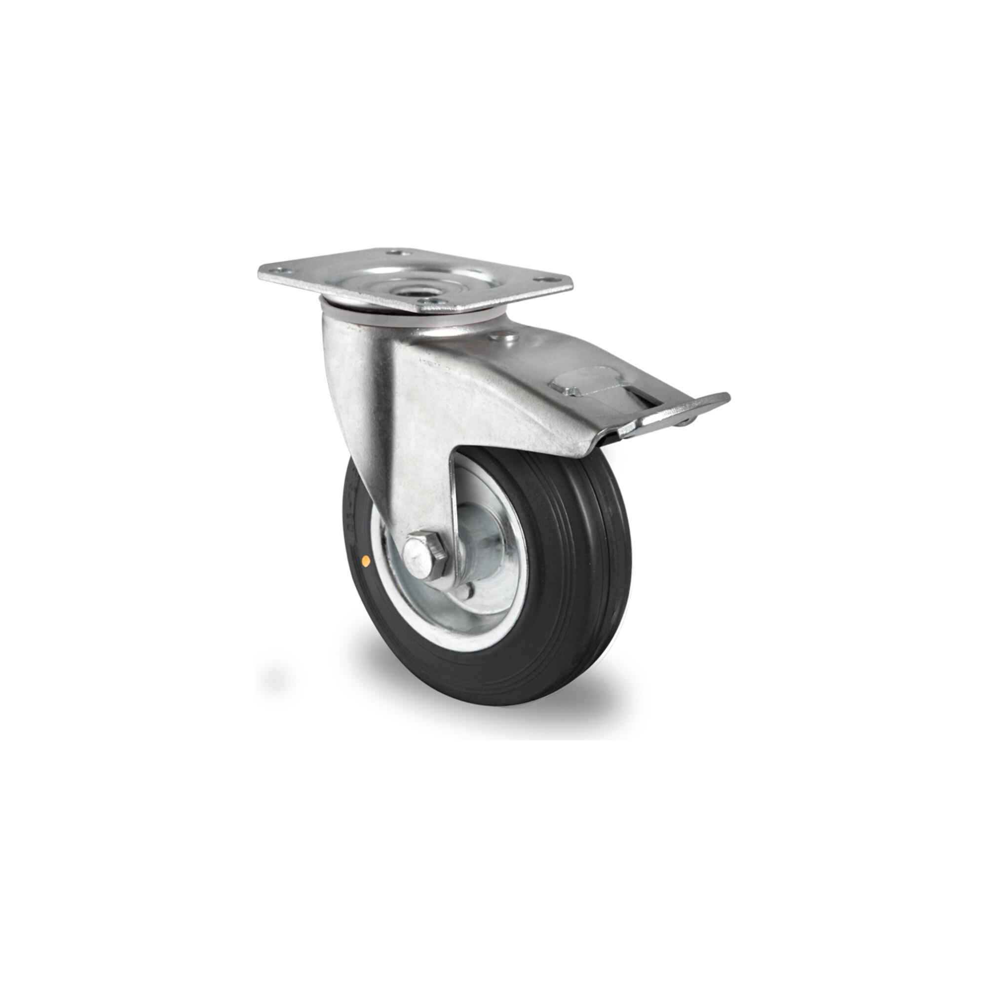 CASCOO Lenkrolle mit Totalfeststeller ø 100 mm Serie SWS4 (el. leitfähig) Rollenlager