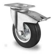 CASCOO Lenkrolle mit Totalfeststeller Serie SWS4 Rollenlager