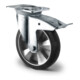 CASCOO Lenkrolle mit Totalfeststeller ø 125 mm Serie BAF4 Doppelkugellager K-Serie-1