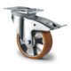 CASCOO Lenkrolle mit Totalfeststeller ø 125 mm Serie BAU5 Doppelkugellager K-Serie-1