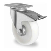 CASCOO Lenkrolle mit Totalfeststeller Serie P0P0 Rollenlager