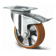 CASCOO Lenkrolle mit Totalfeststeller ø 160 mm Serie BAU5 Doppelkugellager E-Serie