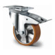 CASCOO Lenkrolle mit Totalfeststeller ø 160 mm Serie BAU5 Doppelkugellager K-Serie-1