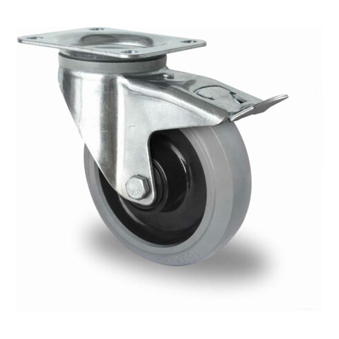 CASCOO Lenkrolle mit Totalfeststeller ø 160 mm Serie R4E2 Doppelkugellager