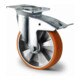 CASCOO Lenkrolle mit Totalfeststeller ø 200 mm Serie BAU5 Doppelkugellager K-Serie-1