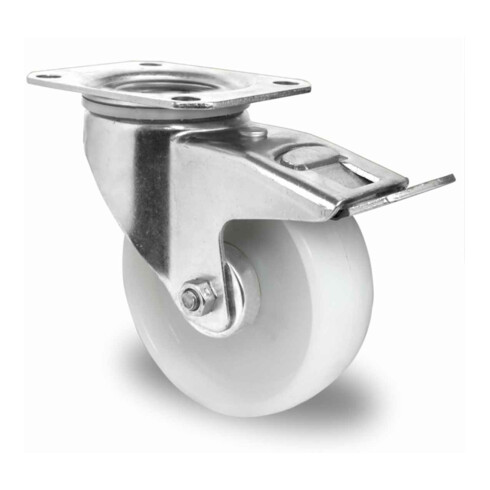 CASCOO Lenkrolle mit Totalfeststeller Serie P0P0 Rollenlager