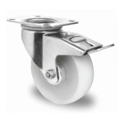 CASCOO Lenkrolle mit Totalfeststeller Serie P0P0 Rollenlager