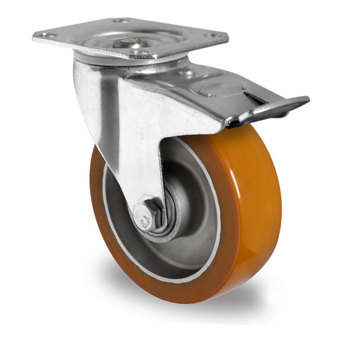 CASCOO Lenkrolle mit Totalfeststeller ø 100 mm Serie AAU5 Doppelkugellager