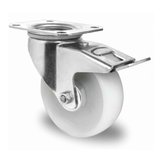 CASCOO Lenkrolle mit Totalfeststeller ø 100 mm Serie N0N0 Rollenlager