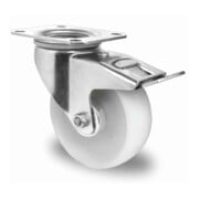 CASCOO Lenkrolle mit Totalfeststeller Serie P0P0 Rollenlager