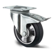 CASCOO Lenkrolle mit Totalfeststeller Serie BAF4 Doppelkugellager-3