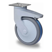 CASCOO Lenkrolle mit Totalfeststeller Serie CARA P2Q2 Kugellager