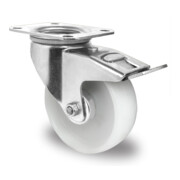 CASCOO Lenkrolle mit Totalfeststeller Serie N0N0 Rollenlager