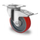 CASCOO Lenkrolle mit Totalfeststeller ø 125 mm Serie N2U6 Rollenlager
