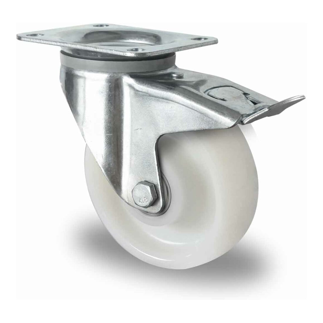 CASCOO Lenkrolle mit Totalfeststeller ø 125 mm Serie Z0Z0 Doppelkugellager E-Serie