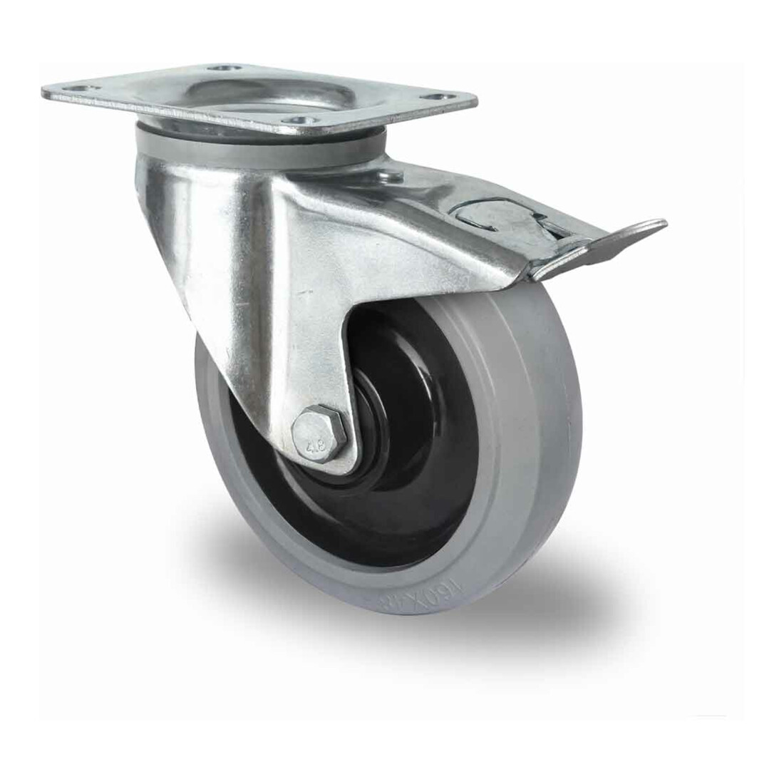 CASCOO Lenkrolle mit Totalfeststeller ø 160 mm Serie R4E2 Doppelkugellager