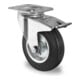 Set CASCOO Lenkrolle mit Totalfeststeller ø 200 mm Serie SWS4 Rollenlager + Bockrolle ø 200 mm Serie SWS4 Rollenlager-2