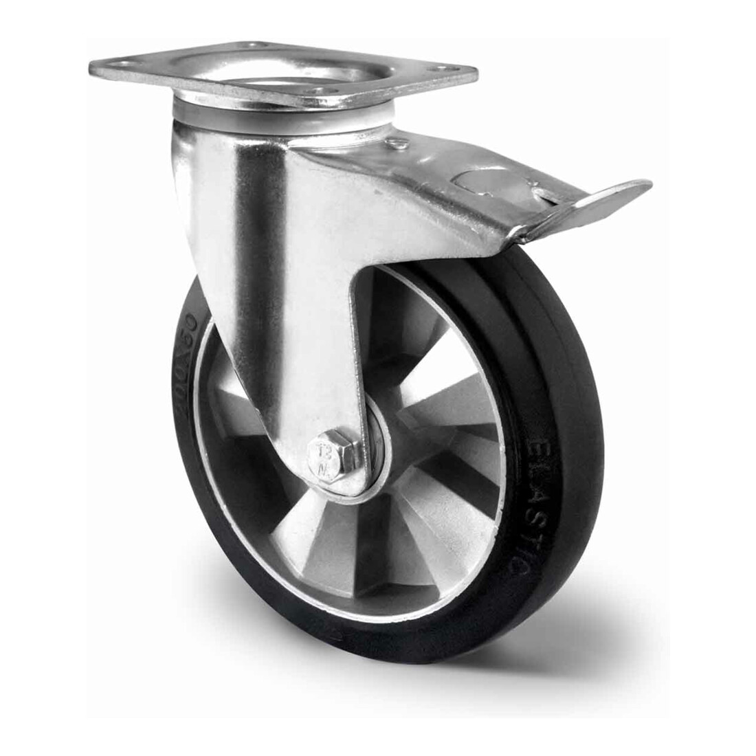 CASCOO Lenkrolle mit Totalfeststeller ø 200 mm Serie BAF4 Doppelkugellager