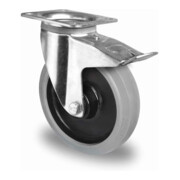 CASCOO Lenkrolle mit Totalfeststeller ø 200 mm Serie R4E2 Doppelkugellager-3