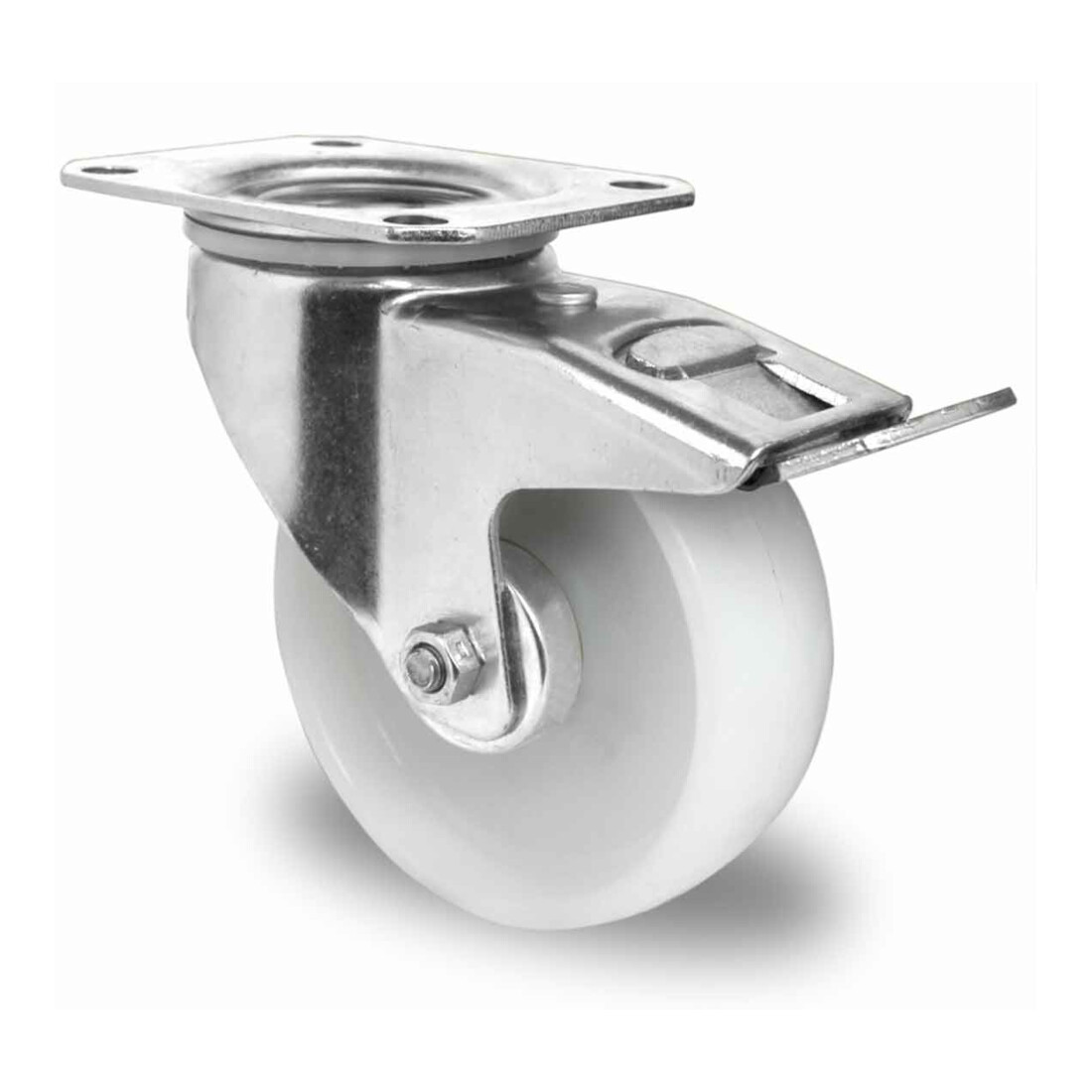 CASCOO Lenkrolle mit Totalfeststeller Serie N0N0 Rollenlager