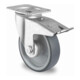 CASCOO Lenkrolle mit Totalfeststeller ø 80 mm Serie P2V2 Rollenlager