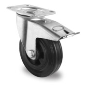 CASCOO Lenkrolle mit Totalfeststeller Serie P4S4 Rollenlager-3