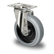 CASCOO Lenkrolle Serie R4E2 Rollenlager Edelstahl-3