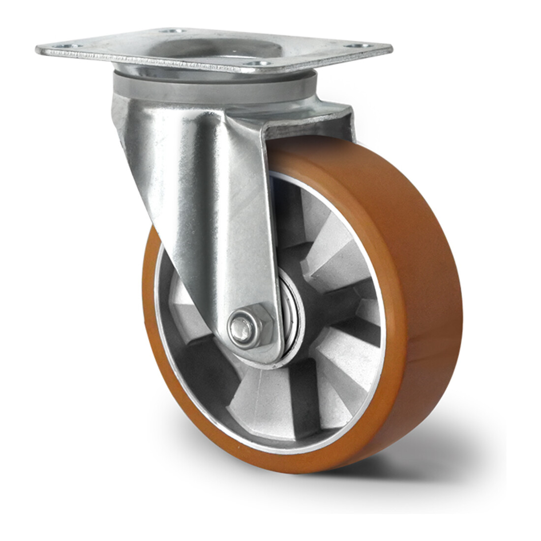 CASCOO Lenkrolle ø 125 mm Serie BAU5 Doppelkugellager E-Serie