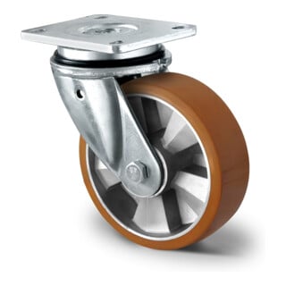 CASCOO Lenkrolle ø 125 mm Serie BAU5 Doppelkugellager M-Serie