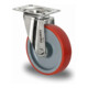CASCOO Lenkrolle ø 125 mm Serie N2U6 Rollenlager Edelstahl