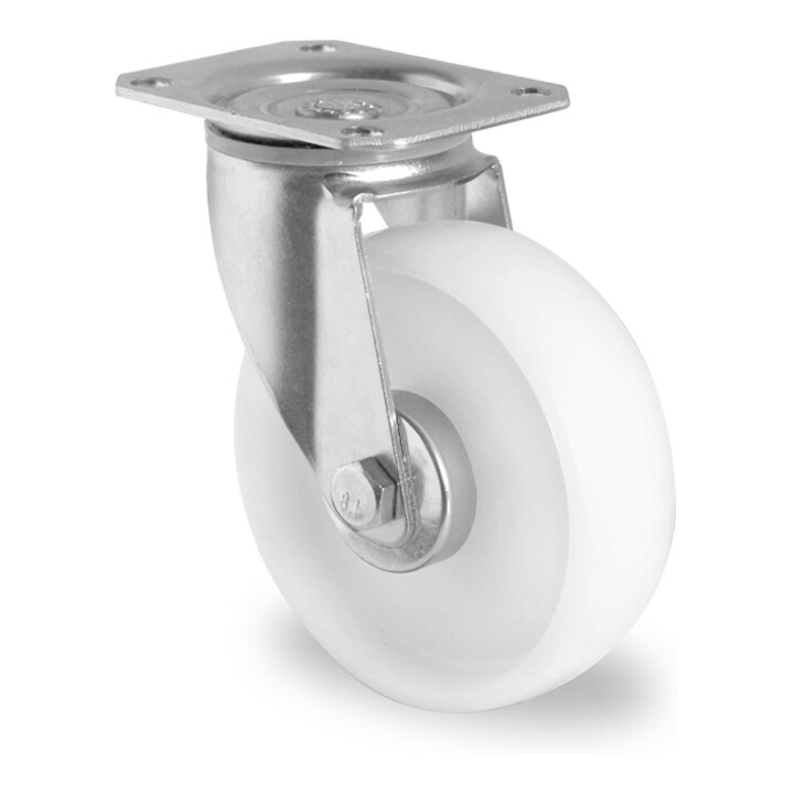 Set CASCOO Lenkrolle ø 200 mm Serie N0N0 Rollenlager + Bockrolle ø 200 mm Serie N0N0 Rollenlager