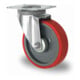 Set CASCOO Lenkrolle ø 200 mm Serie N2U6 Rollenlager + Bockrolle ø 200 mm Serie N2U6 Rollenlager-3
