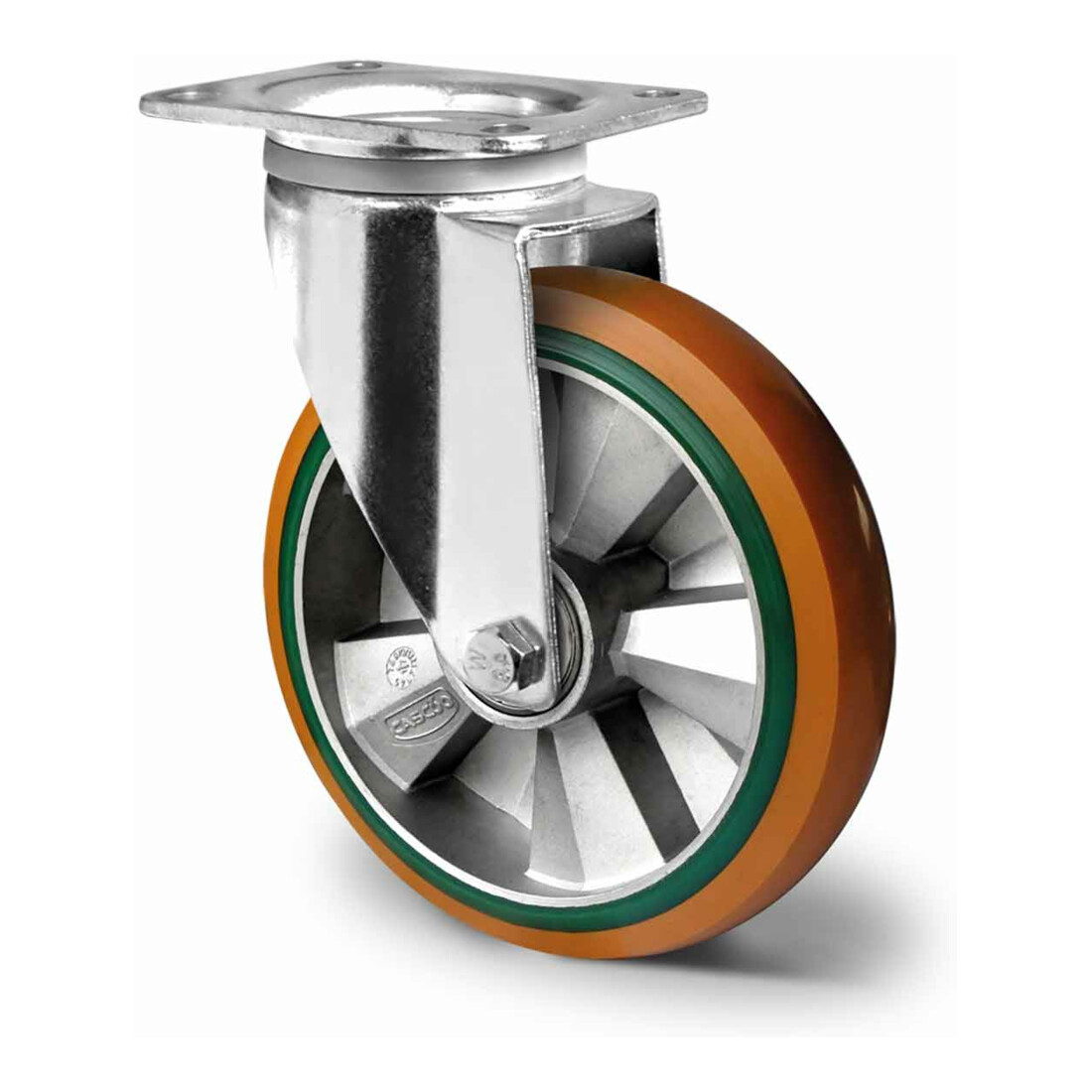 CASCOO Lenkrolle ø 200 mm Serie BAY5 Doppelkugellager E-Serie
