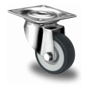 CASCOO Lenkrolle Serie P2T2 Gleitlager Edelstahl-3