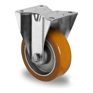 CASCOO Roulette fixe ø 100 mm Série AAU5 à double roulement à billes