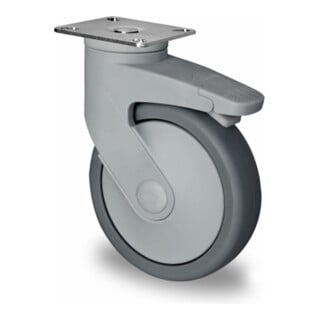 CASCOO Roulette pivotante avec frein directionnel ø 100 mm Série CARA à roulement à billes