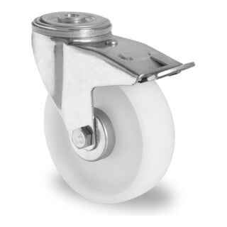 CASCOO Roulette pivotante avec frein total ø 200 mm série N0N0 à roulement à billes