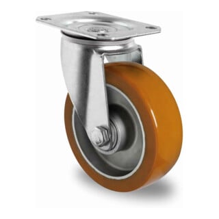 CASCOO Roulette pivotante ø 125 mm série AAU5, double roulement à billes