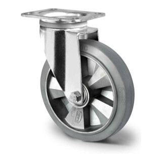 CASCOO Roulette pivotante ø 125 mm Série BAF2 à double roulement à billes