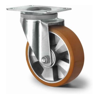 CASCOO Roulette pivotante ø 160 mm Série BAU5 à double roulement à billes E-Série