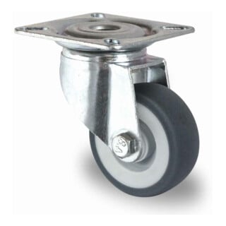CASCOO Roulette pivotante ø 50 mm Série P2T2 à palier lisse