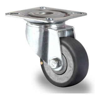 CASCOO Roulette pivotante série P2T2 (électriquement conductrice) à palier lisse
