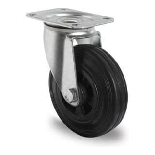 CASCOO Roulette pivotante Série P4S4 avec roulement à billes